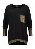 Pullover schwarz-gold