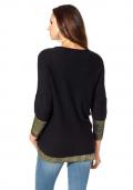 Pullover schwarz-gold