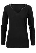 Pullover schwarz-silber