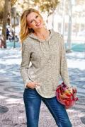 Pullover taupe melange