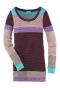 Pullover violett-bunt