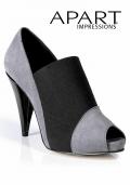 Pumps grau-schwarz