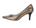 Pumps taupe-silber