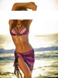 Push-Up-Bikini pink-bunt