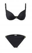 Push-Up-Bikini schwarz B-Cup