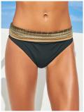 Push-up-Bikini schwarz-bunt