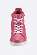 Rind-Nappaleder-High-Top-Schnürer pink Größe 36