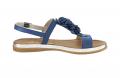 Rind-Nappaleder-Sandalette blau