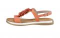 Rind-Nappaleder-Sandalette orange