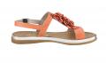 Rind-Nappaleder-Sandalette orange