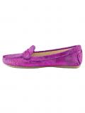 Rind-Nappalederslipper pink-metallic