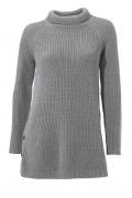 Rippenstrickpullover grau