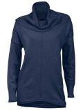 Rollkragenpullover blau