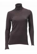 Rollkragenpullover braun