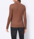 Rollkragenpullover cognac