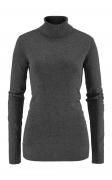 Rollkragenpullover grau