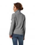 Rollkragenpullover grau