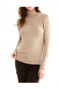 Rollkragenpullover helltaupe