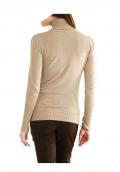 Rollkragenpullover helltaupe