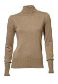 Rollkragenpullover mit Kaschmir camel