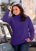 Rollkragenpullover pflaume