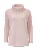 Rollkragenpullover rosa