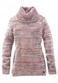 Rollkragenpullover rosa-bunt