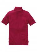 Rollkragenpullover rot