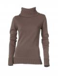 Rollkragenpullover taupe