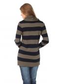 Rollkragenpullover taupe-marine