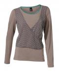 Rundhalsshirt taupe