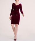 Samtkleid bordeaux