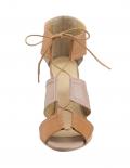 Sandalette cognac-sand