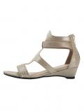 Sandalette mit Nieten beige