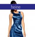 Satin-Abendkleid blau