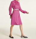 Satin-Kleid cyclam