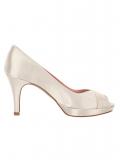 Satin-Pumps ecru