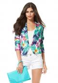 Satinblazer bunt