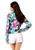 Satinblazer bunt