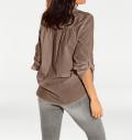 Schlupfbluse taupe