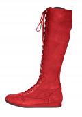 Schnürstiefel rot