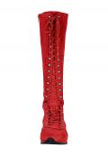 Schnürstiefel rot