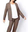 Schurwolle-Blazer beige-melange