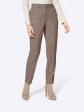 Schurwolle-Hose beige-melange