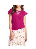 Seiden-Jersey-Shirt  fuchsia