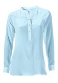 Seidenbluse blau