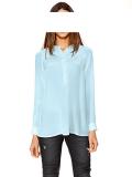 Seidenbluse blau