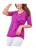 Shirt mit Chiffon fuchsia