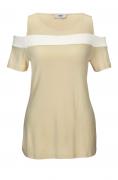 Shirt mit Cut-Outs beige