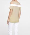 Shirt mit Cut-Outs beige